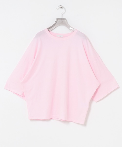 ATON（エイトン）の「『別注』ATON×URBAN RESEARCH　WIDE SLEEVE T-SHIRTS（Tシャツ/カットソー・レディース・ホワイト/ピンク・FREE）」の20枚目の写真