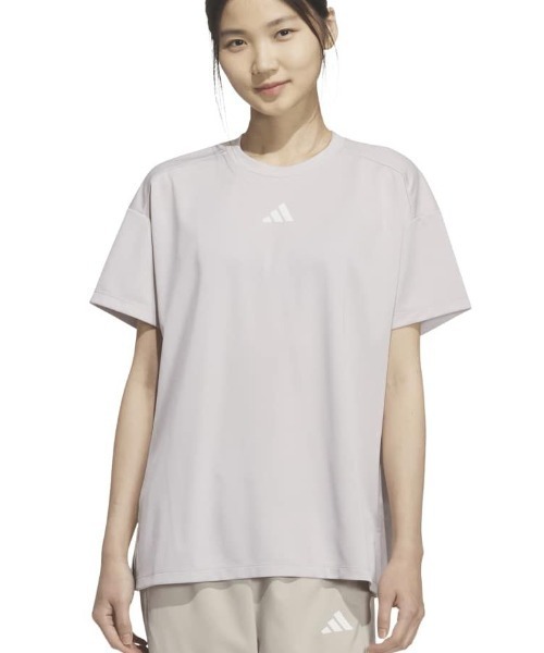 adidas(アディダス)の「アディダス adidas マストハブ ルーズフィット TERO 半袖 Tシャツ(Tシャツ/カットソー・レディース・オレンジ/ベビーピンク/ブルー・S/M/L/XL)」の3枚目の写真