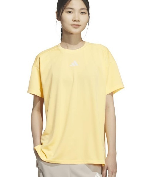 adidas(アディダス)の「アディダス adidas マストハブ ルーズフィット TERO 半袖 Tシャツ(Tシャツ/カットソー・レディース・オレンジ/ベビーピンク/ブルー・S/M/L/XL)」の1枚目の写真