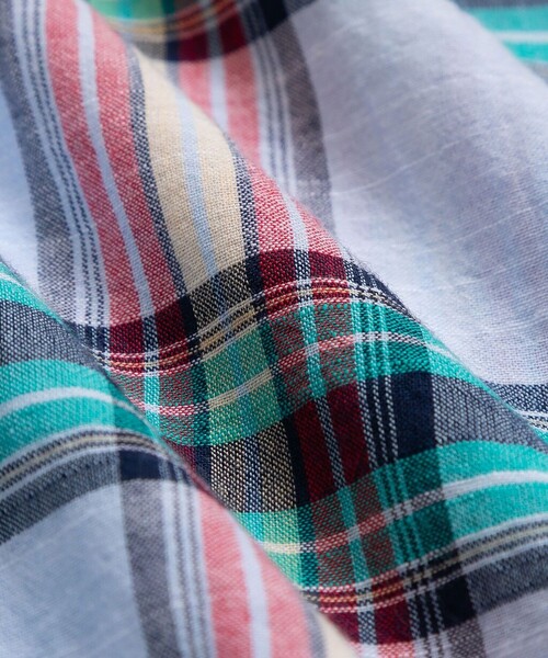 BROOKS BROTHERS（ブルックスブラザーズ）の「コットン　インディアマドラス　カジュアルシャツ　Regular Fit（シャツ/ブラウス・メンズ・ブルー系その他・LARGE/SMALL）」の3枚目の写真