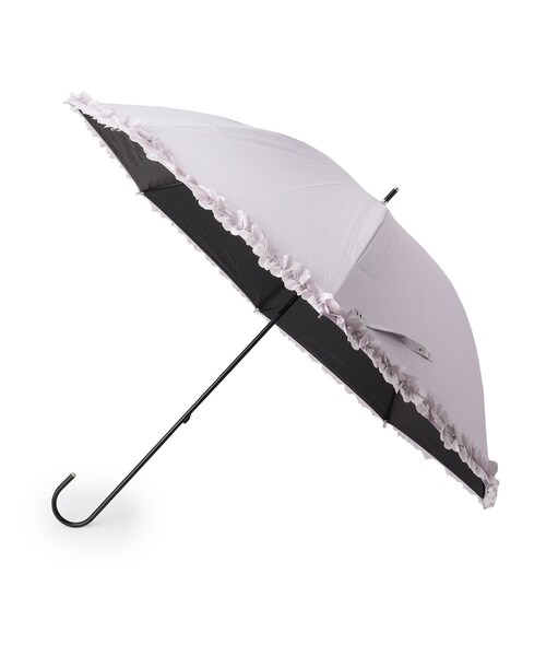 SHOO・LA・RUE(シューラルー)の「【晴雨兼用】ヒートカットフリル長傘【because】(長傘・レディース・ブラック/アイボリー/ライトパープル/グレー・00)」の4枚目の写真