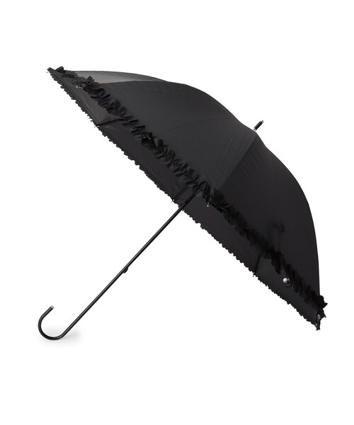 SHOO・LA・RUE(シューラルー)の「【晴雨兼用】ヒートカットフリル長傘【because】(長傘・レディース・ブラック/アイボリー/ライトパープル/グレー・00)」の2枚目の写真