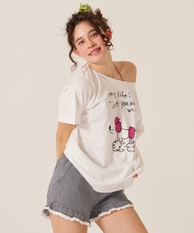 ピンストライプ ティアード ショートパンツ TINA：JOJUN（その他パンツ