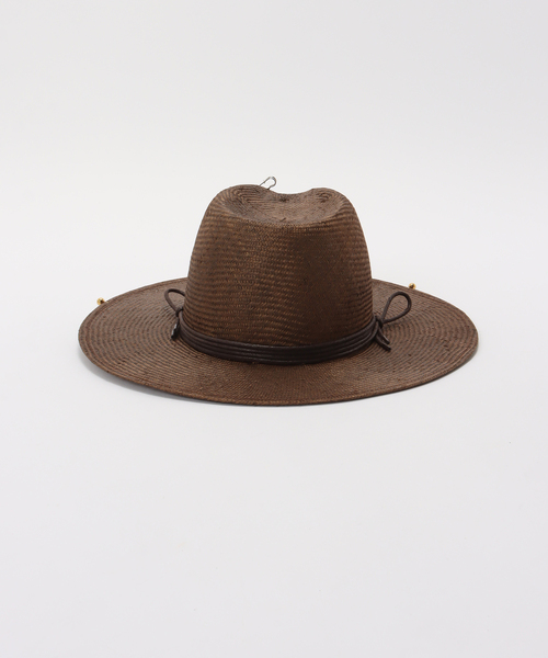 AP STUDIO（エーピーストゥディオ）の「【Ruslan Baginskiy/ラスラン・バジンスキー】Chain Strap Fedora Hat（ハット・レディース・ブラウン・FREE）」の8枚目の写真