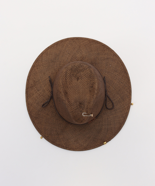 AP STUDIO（エーピーストゥディオ）の「【Ruslan Baginskiy/ラスラン・バジンスキー】Chain Strap Fedora Hat（ハット・レディース・ブラウン・FREE）」の9枚目の写真