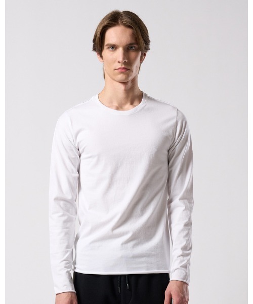 wjk（ダヴルジェイケイ）の「slim cut-off crew-neck L/S（Tシャツ/カットソー・メンズ・ブラック/ホワイト・X-LARGE/LARGE/MEDIUM/SMALL）」の8枚目の写真