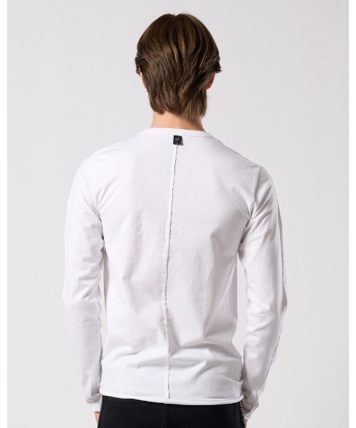 wjk（ダヴルジェイケイ）の「slim cut-off crew-neck L/S（Tシャツ/カットソー・メンズ・ブラック/ホワイト・X-LARGE/LARGE/MEDIUM/SMALL）」の10枚目の写真