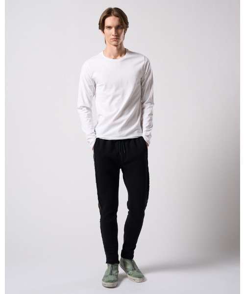 wjk（ダヴルジェイケイ）の「slim cut-off crew-neck L/S（Tシャツ/カットソー・メンズ・ブラック/ホワイト・X-LARGE/LARGE/MEDIUM/SMALL）」の14枚目の写真