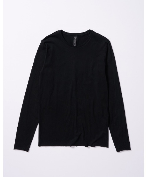 wjk（ダヴルジェイケイ）の「slim cut-off crew-neck L/S（Tシャツ/カットソー・メンズ・ブラック/ホワイト・X-LARGE/LARGE/MEDIUM/SMALL）」の3枚目の写真