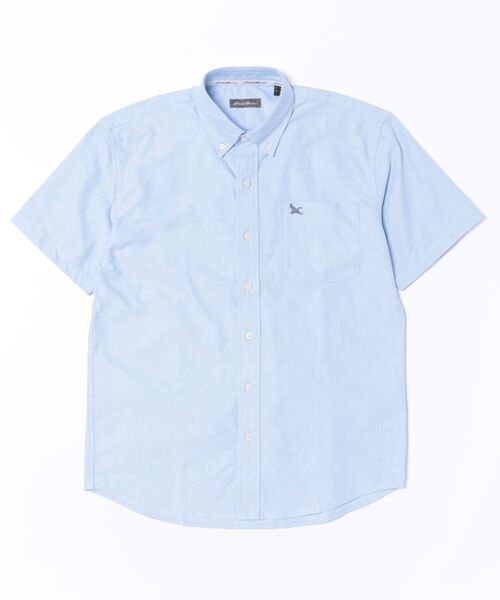 Eddie Bauer(エディーバウアー)の「オックスフォード 半袖 ボタンダウンシャツ(シャツ/ブラウス・メンズ・ブルー/ホワイト/ダークネイビー/ピンク・L/M/XL/S/XXL)」の22枚目の写真