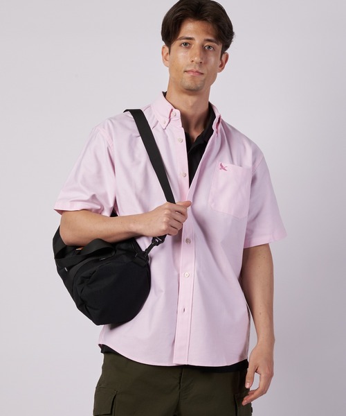Eddie Bauer(エディーバウアー)の「オックスフォード 半袖 ボタンダウンシャツ(シャツ/ブラウス・メンズ・ブルー/ホワイト/ダークネイビー/ピンク・L/M/XL/S/XXL)」の4枚目の写真