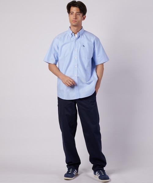 Eddie Bauer(エディーバウアー)の「オックスフォード 半袖 ボタンダウンシャツ(シャツ/ブラウス・メンズ・ブルー/ホワイト/ダークネイビー/ピンク・L/M/XL/S/XXL)」の7枚目の写真