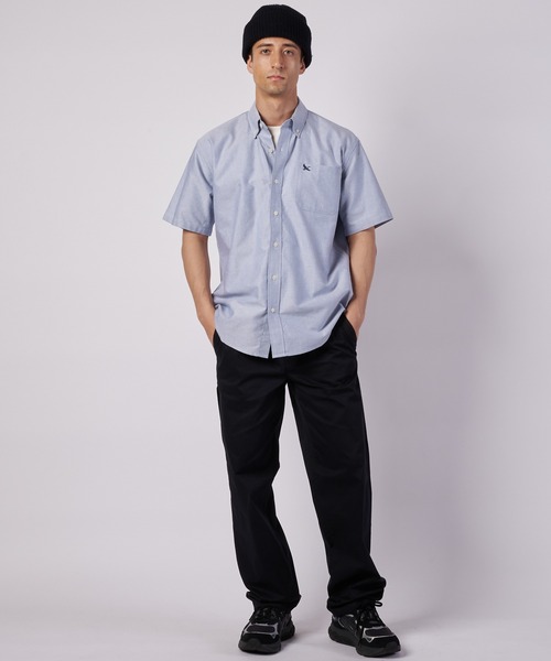 Eddie Bauer(エディーバウアー)の「オックスフォード 半袖 ボタンダウンシャツ(シャツ/ブラウス・メンズ・ブルー/ホワイト/ダークネイビー/ピンク・L/M/XL/S/XXL)」の9枚目の写真