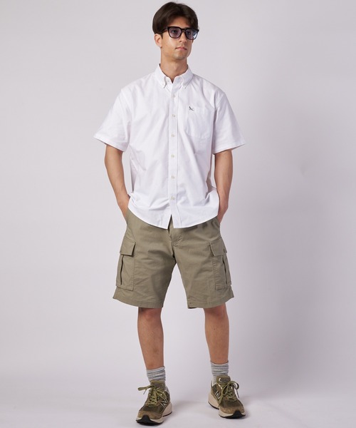 Eddie Bauer(エディーバウアー)の「オックスフォード 半袖 ボタンダウンシャツ(シャツ/ブラウス・メンズ・ブルー/ホワイト/ダークネイビー/ピンク・L/M/XL/S/XXL)」の5枚目の写真
