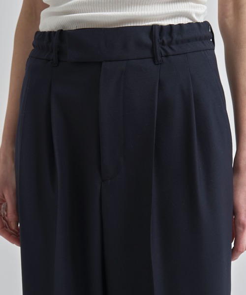 INSCRIRE(アンスクリア)の「【INSCRIRE/アンスクリア】Wool Easy Pants/ウールイージーパンツ(スラックス・レディース・カーキ/ネイビー・2/1)」の18枚目の写真