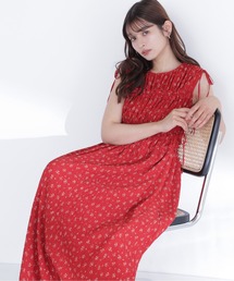 NATURAL BEAUTY BASIC（ナチュラルビューティーベーシック）の「フラワープリントドロストワンピース（ワンピース）」