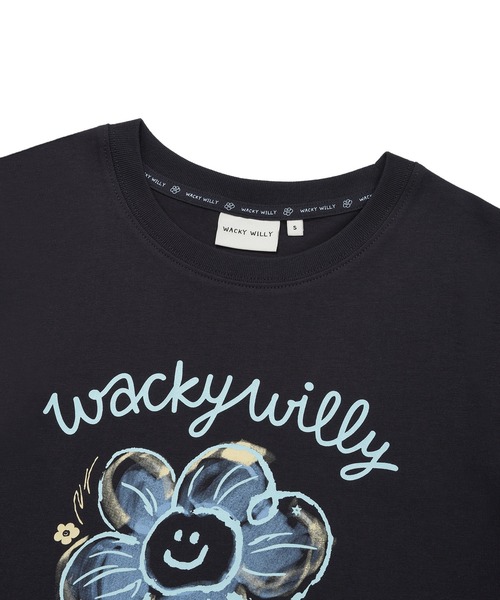 Wacky WiLLy(ワッキーウィリー)の「WOMEN BIG LILY GRAPHIC SHORT SLEEVE T-SHIRT(Tシャツ/カットソー・レディース・ライトグレー/ホワイト/ダークネイビー・LARGE/SMALL/MEDIUM)」の18枚目の写真