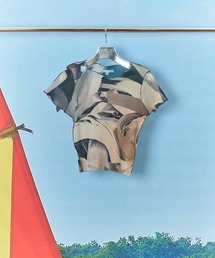 kotohayokozawa（コトハヨコザワ）の「SHEER GRAPHIC TINY TOP（チューブトップ）」