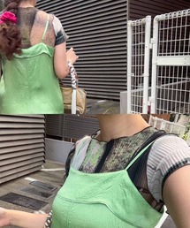 kotohayokozawa（コトハヨコザワ）の「SHEER GRAPHIC TINY TOP（チューブトップ）」