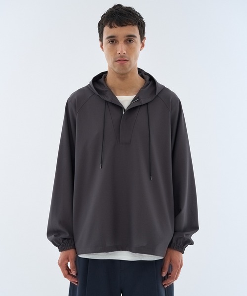 ESTNATION（エストネーション）の「GOOD PEOPLE GOOD STITCHING GOOD PRODUCT for ESTNATION / バランサーキュラー アノラックパーカー（パーカー・メンズ・ネイビー/チャコールグレー・MEDIUM/LARGE）」の8枚目の写真
