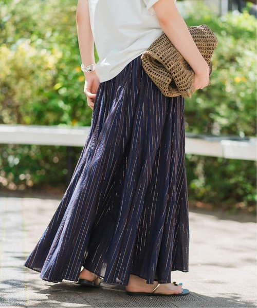 Spick & Span（スピックアンドスパン）の「《WEB限定 / 追加2》HYUストライプギャザーフレアスカート（スカート・レディース・その他4・38/36）」の8枚目の写真