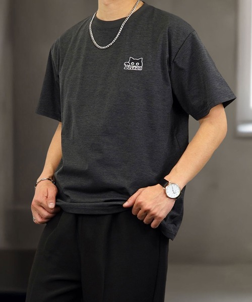Burner(バーナー)の「【GROOVY STORE】ワンポイント刺繍 ストレッチT 接触冷感 吸水速乾 UVカット(Tシャツ/カットソー・メンズ・ブラック/ホワイト/スミクロ/ネイビー系/ホワイト系その他2/ダークネイビー/ライトブラック/ブラック系その他2・LL/L/M)」の5枚目の写真
