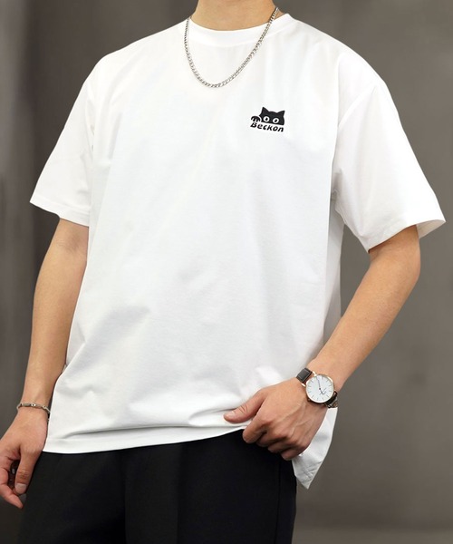 Burner(バーナー)の「【GROOVY STORE】ワンポイント刺繍 ストレッチT 接触冷感 吸水速乾 UVカット(Tシャツ/カットソー・メンズ・ブラック/ホワイト/スミクロ/ネイビー系/ホワイト系その他2/ダークネイビー/ライトブラック/ブラック系その他2・LL/L/M)」の3枚目の写真