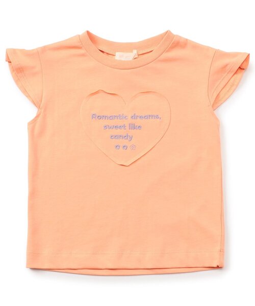 apres les cours（アプレレクール）の「【WEB限定/接触冷感】デイリーカラバリ半袖Tシャツ（Tシャツ/カットソー・キッズ・オレンジ/グリーン/ピンク/サックスブルー/レモンイエロー/オフホワイト・80/90/100/110/120/130/140）」の6枚目の写真