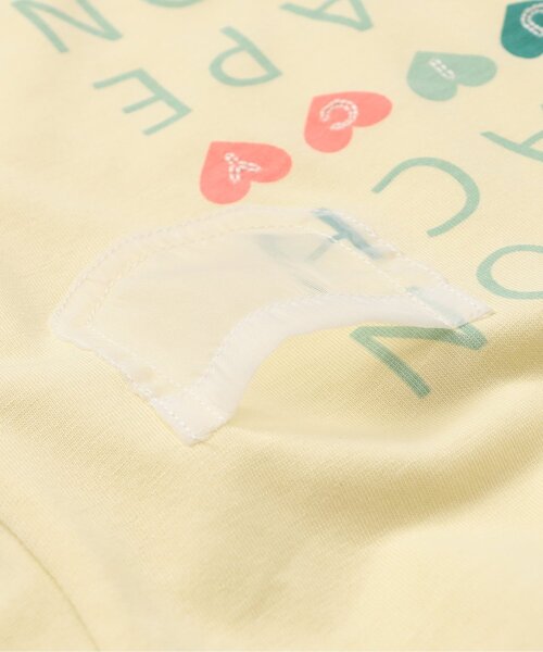 apres les cours（アプレレクール）の「【WEB限定/接触冷感】デイリーカラバリ半袖Tシャツ（Tシャツ/カットソー・キッズ・オレンジ/グリーン/ピンク/サックスブルー/レモンイエロー/オフホワイト・80/90/100/110/120/130/140）」の13枚目の写真