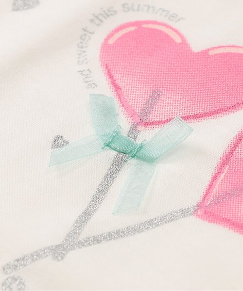 apres les cours（アプレレクール）の「【WEB限定/接触冷感】デイリーカラバリ半袖Tシャツ（Tシャツ/カットソー・キッズ・オレンジ/グリーン/ピンク/サックスブルー/レモンイエロー/オフホワイト・80/90/100/110/120/130/140）」の17枚目の写真