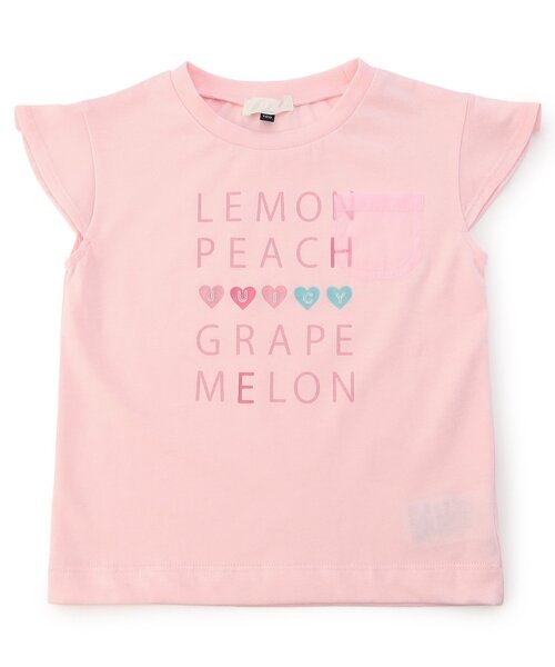 apres les cours（アプレレクール）の「【WEB限定/接触冷感】デイリーカラバリ半袖Tシャツ（Tシャツ/カットソー・キッズ・オレンジ/グリーン/ピンク/サックスブルー/レモンイエロー/オフホワイト・80/90/100/110/120/130/140）」の11枚目の写真