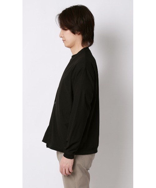 AOYAMA(アオヤマ)の「ドットメッシュカーディガン(カーディガン/ボレロ・メンズ・ブラック/ネイビー・L/M)」の4枚目の写真