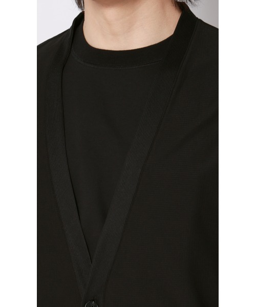 AOYAMA(アオヤマ)の「ドットメッシュカーディガン(カーディガン/ボレロ・メンズ・ブラック/ネイビー・L/M)」の6枚目の写真