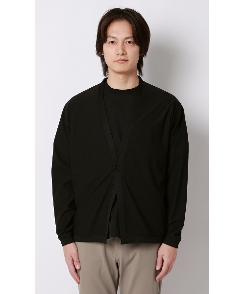 AOYAMA(アオヤマ)の「ドットメッシュカーディガン(カーディガン/ボレロ・メンズ・ブラック/ネイビー・L/M)」の3枚目の写真