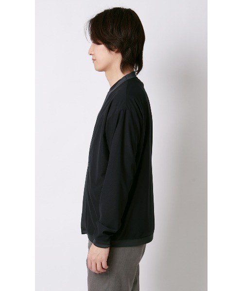 AOYAMA(アオヤマ)の「ドットメッシュカーディガン(カーディガン/ボレロ・メンズ・ブラック/ネイビー・L/M)」の12枚目の写真