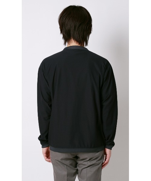 AOYAMA(アオヤマ)の「ドットメッシュカーディガン(カーディガン/ボレロ・メンズ・ブラック/ネイビー・L/M)」の13枚目の写真