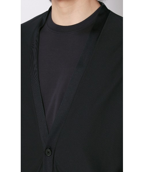 AOYAMA(アオヤマ)の「ドットメッシュカーディガン(カーディガン/ボレロ・メンズ・ブラック/ネイビー・L/M)」の14枚目の写真