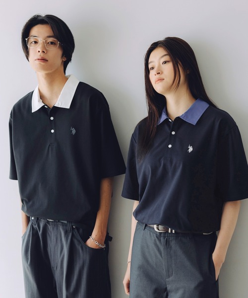 U.S. POLO ASSN.(ユーエスポロアッスン)の「U.S. POLO ASSN. 別注 ワンポイント刺繍 襟切り替え半袖ポロシャツ(ポロシャツ・メンズ・ブラウン系/ブラック系/ネイビー系/グレー系・M/S/L/XL)」の10枚目の写真