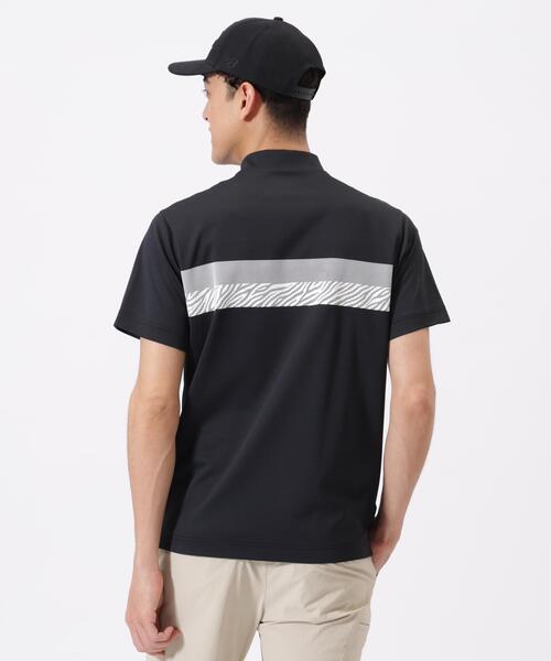 New Balance Golf(ニューバランスゴルフ)の「【new balance golf】半袖 モックネック プルオーバー (MENS)(Tシャツ/カットソー・メンズ・イエロー系その他/ブラック/ホワイト・MEDIUM/X-LARGE/LARGE/XX-LARGE)」の4枚目の写真