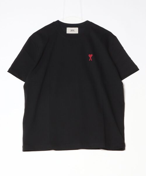 AMI Alexandre Mattiussi（アミアレクサンドルマテュッシ）の「【AMI PARIS】アミ パリス Small Heart Logo Hale T-Shirt ワンポイント ロゴ Tシャツ/ BFUTS001-724（Tシャツ/カットソー・メンズ・ブラック/ホワイト・SMALL/MEDIUM/LARGE/X-LARGE）」の3枚目の写真