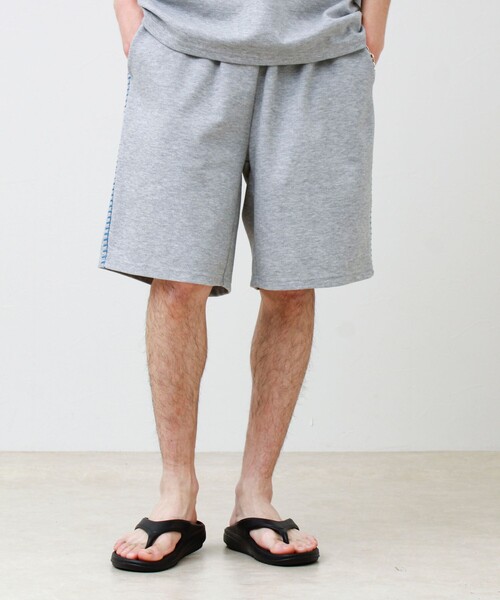 GLOSTER(グロスター)の「【セットアップ対応】カルゼラダーステッチ ショーツ(その他パンツ・メンズ・ブラック/ライトグレー/ミント・L/M)」の4枚目の写真