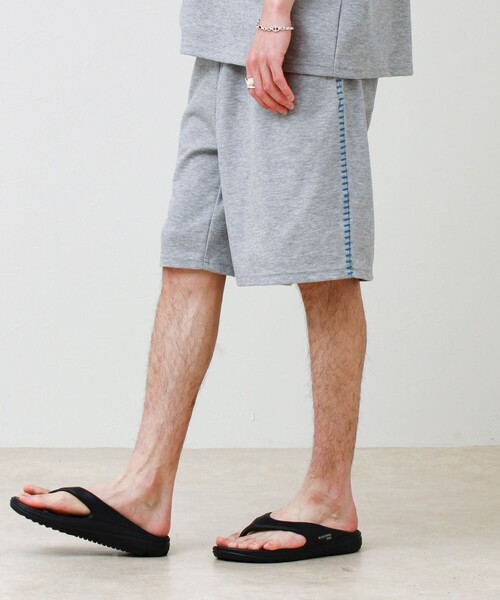 GLOSTER(グロスター)の「【セットアップ対応】カルゼラダーステッチ ショーツ(その他パンツ・メンズ・ブラック/ライトグレー/ミント・L/M)」の6枚目の写真