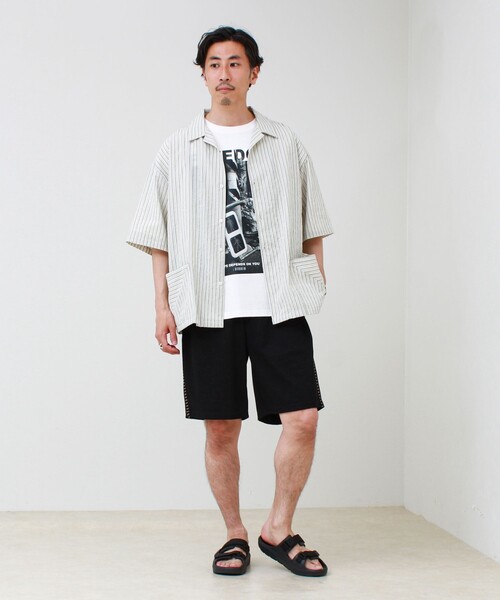 GLOSTER(グロスター)の「【セットアップ対応】カルゼラダーステッチ ショーツ(その他パンツ・メンズ・ブラック/ライトグレー/ミント・L/M)」の13枚目の写真