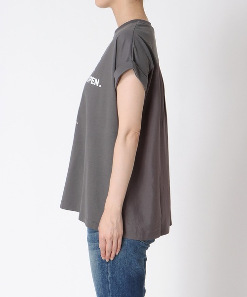 Three Four Time(スリーフォータイム)の「フェイスモチーフptドルマンTシャツ(Tシャツ/カットソー・レディース・オフホワイト/チャコールグレー・FREE)」の19枚目の写真