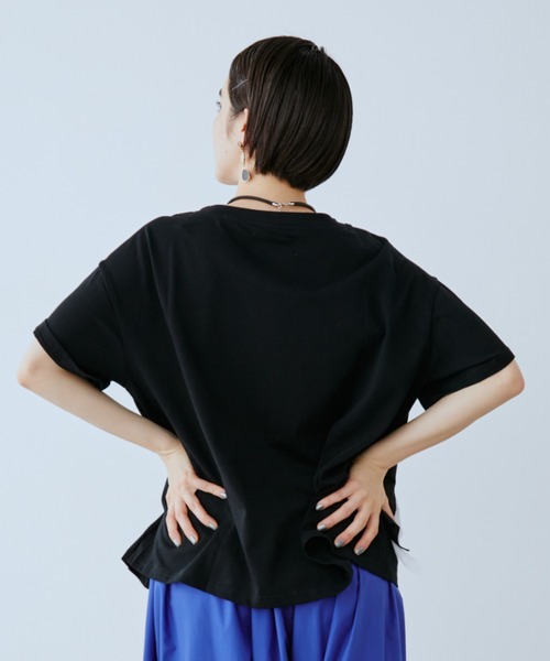 manana suerte(マニャーナスエルテ)の「チュールデザインTシャツ(Tシャツ/カットソー・レディース・ブラック/レッド・FREE)」の16枚目の写真