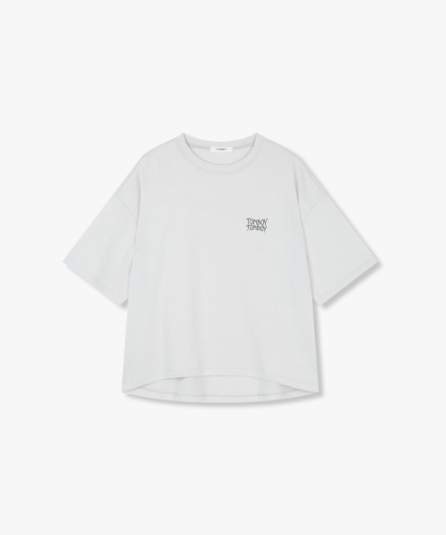 STUDIO TOMBOY(スタジオトムボーイ)の「レタリンググラフィックTシャツ_ライトグレー91F6222785(Tシャツ/カットソー・レディース・ライトグレー・OS)」の2枚目の写真