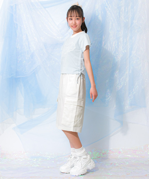 RiCO SUCRE（リコシュクレ）の「ワークワイドハーフパンツ（その他パンツ・キッズ・カーキ/オフホワイト・130/140/150/160）」の5枚目の写真