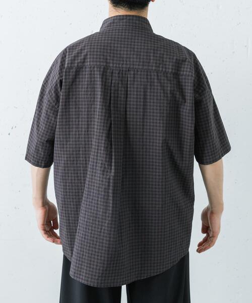 ANOTHER OFFICE(アナザー オフィス)の「ANOTHER OFFICE HUGE GINGHAM CHECK SHIRTS(シャツ/ブラウス・メンズ・ブルー系その他/ブラウン系その他・3/2)」の5枚目の写真