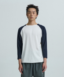 DOUBLE SIDED RAGLAN TEE (NAVY)