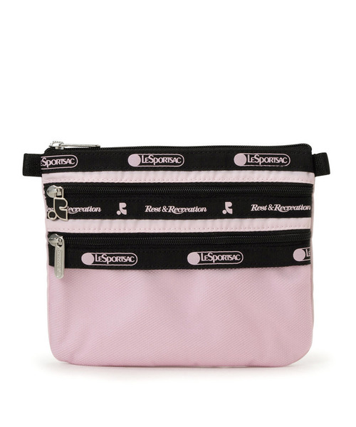LeSportsac×Rest & Recreation】RR X LS 3 ZIP COSMETIC コスメピンク